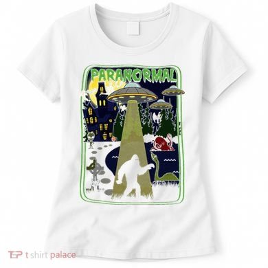 Paranormal Bigfoot Loch Ness Mothman Aliens Women's T-Shirt