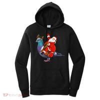 Pigeon Bird Lover Xmas Santa Riding Pigeon Christmas Long Sleeve Women's Hoodie thumb 0