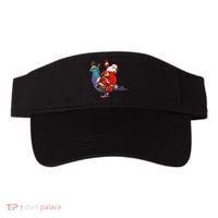 Pigeon Bird Lover Xmas Santa Riding Pigeon Christmas Long Sleeve Visor thumb 0