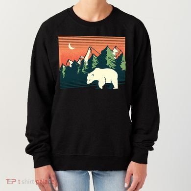 Polar Bear Landscape Women's Sweatshirt