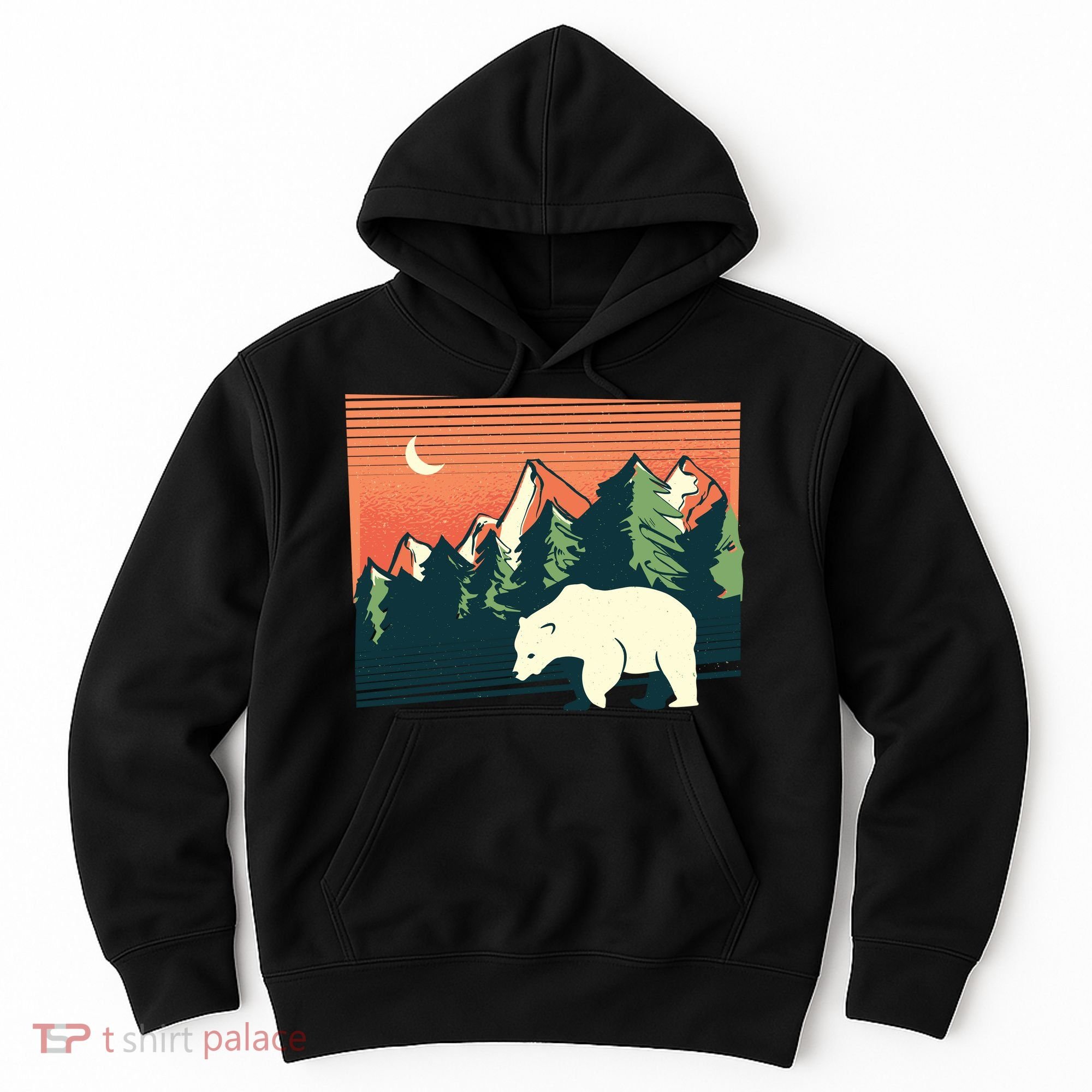 Polar Bear Landscape Hoodie