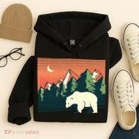 Polar Bear Landscape Hoodie thumb 4