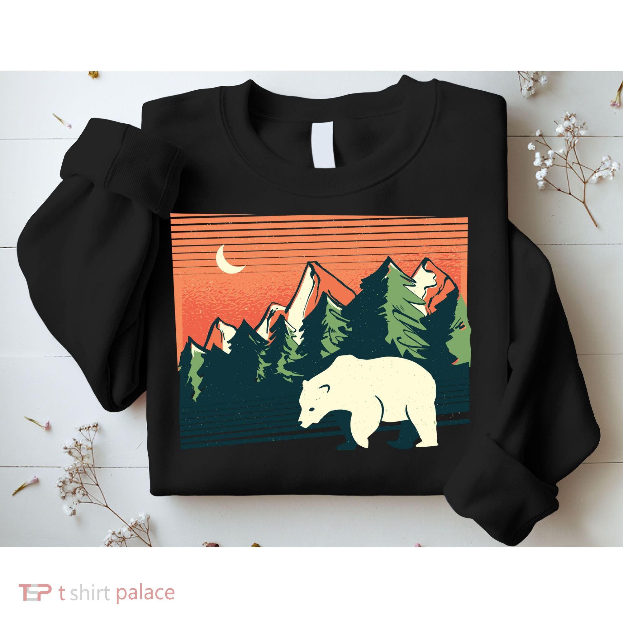 Polar Bear Landscape Sweatshirt