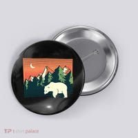 Polar Bear Landscape Button thumb 0