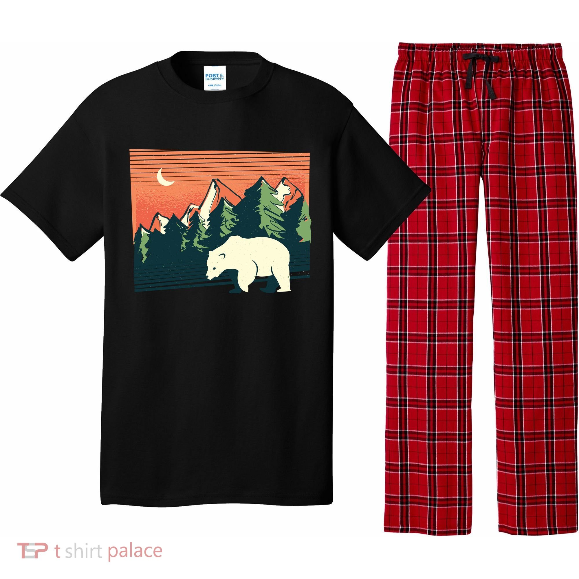 Polar Bear Landscape Pajama Set