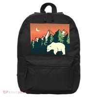 Polar Bear Landscape 16 in Basic Backpack thumb 0