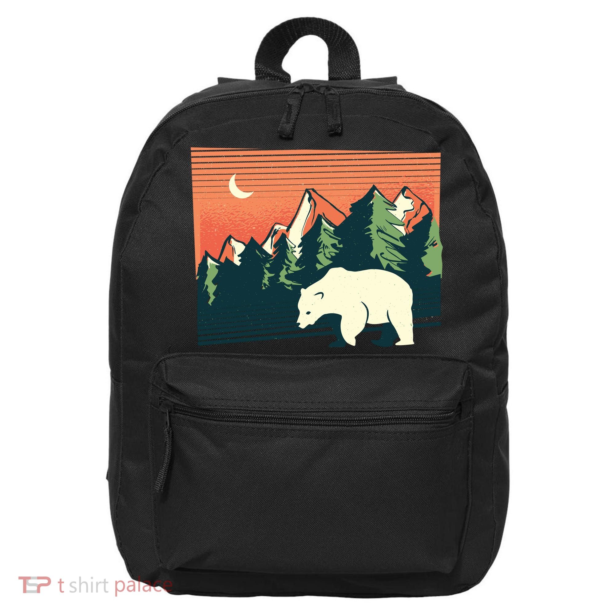 Polar Bear Landscape 16 in Basic Backpack
