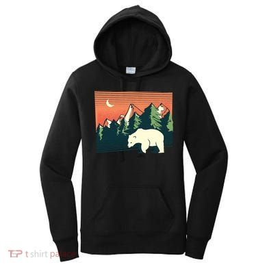 Polar Bear Landscape Women's Hoodie