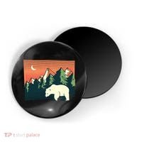 Polar Bear Landscape Magnet thumb 0