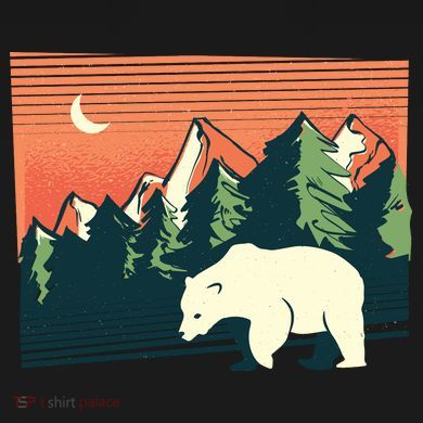 Polar Bear Landscape Toddler Hoodie