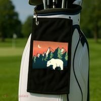 Polar Bear Landscape Golf Towel thumb 2