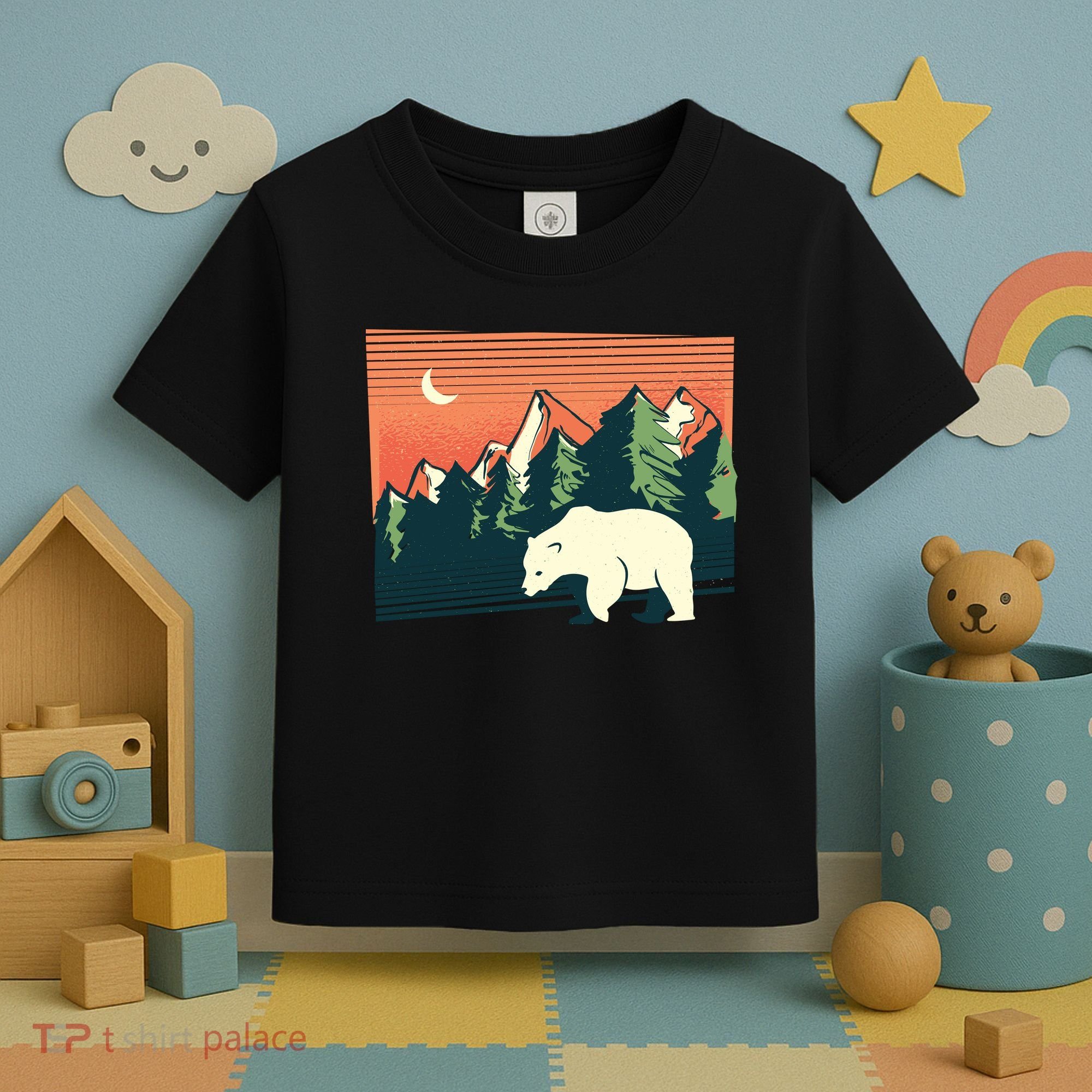 Polar Bear Landscape Toddler T-Shirt