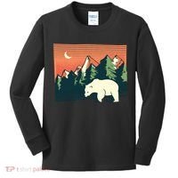 Polar Bear Landscape Kids Long Sleeve Shirt thumb 0