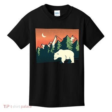 Polar Bear Landscape Kids T-Shirt