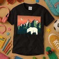 Polar Bear Landscape Kids T-Shirt thumb 3