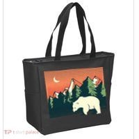 Polar Bear Landscape Tote Bag thumb 2