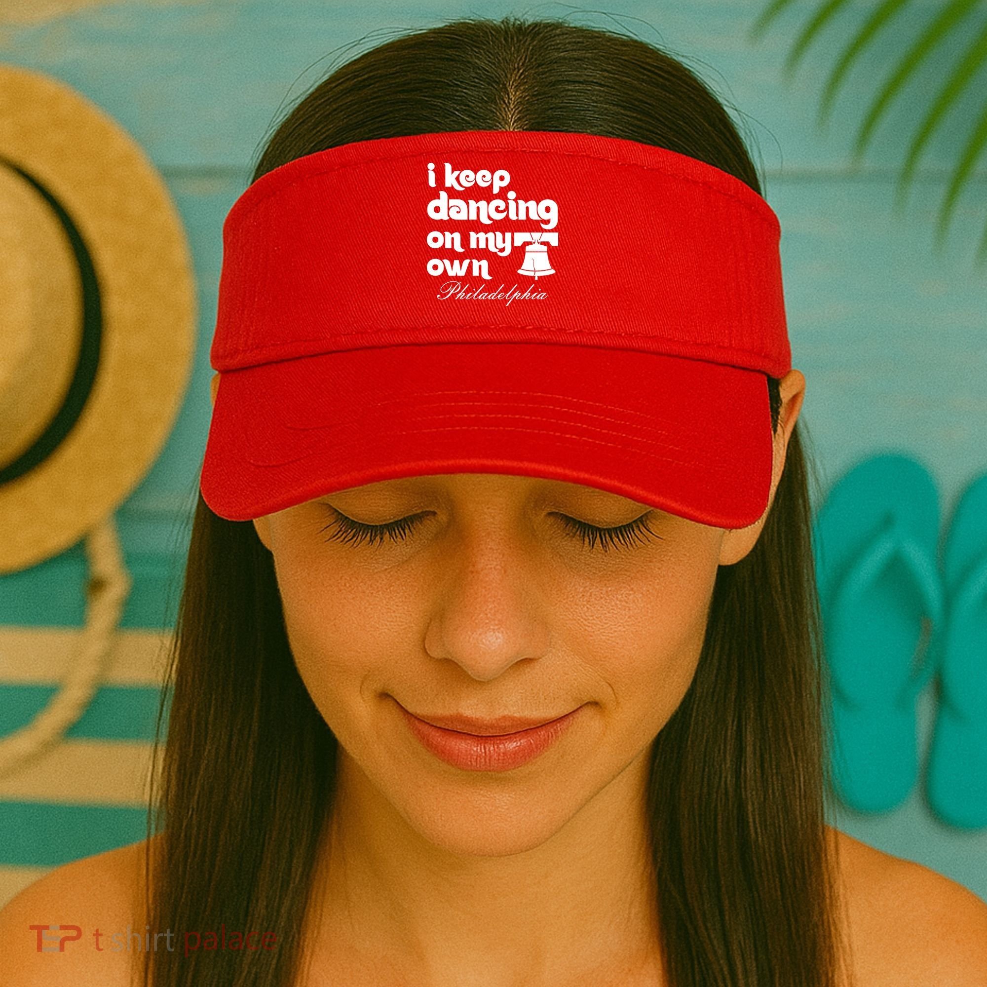 Philly Baseball Lovers Fans Keep I Keep Dancing On My Own Visor