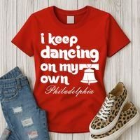 Philly Baseball Lovers Fans Keep I Keep Dancing On My Own Women's T-Shirt thumb 3