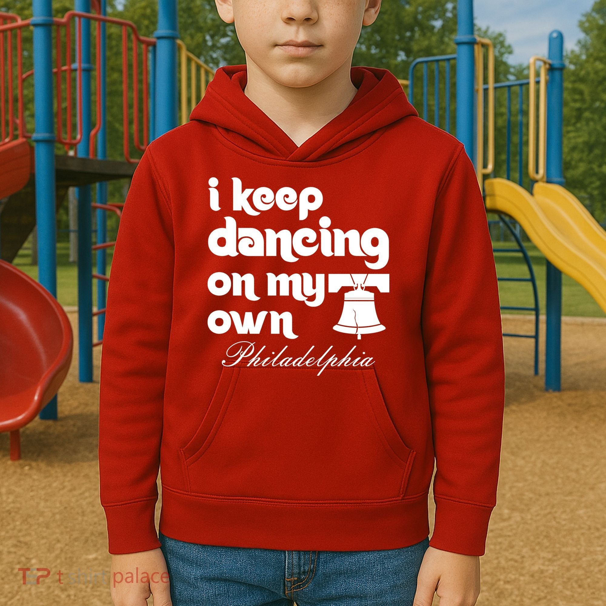 Philly Baseball Lovers Fans Keep I Keep Dancing On My Own Kids Hoodie