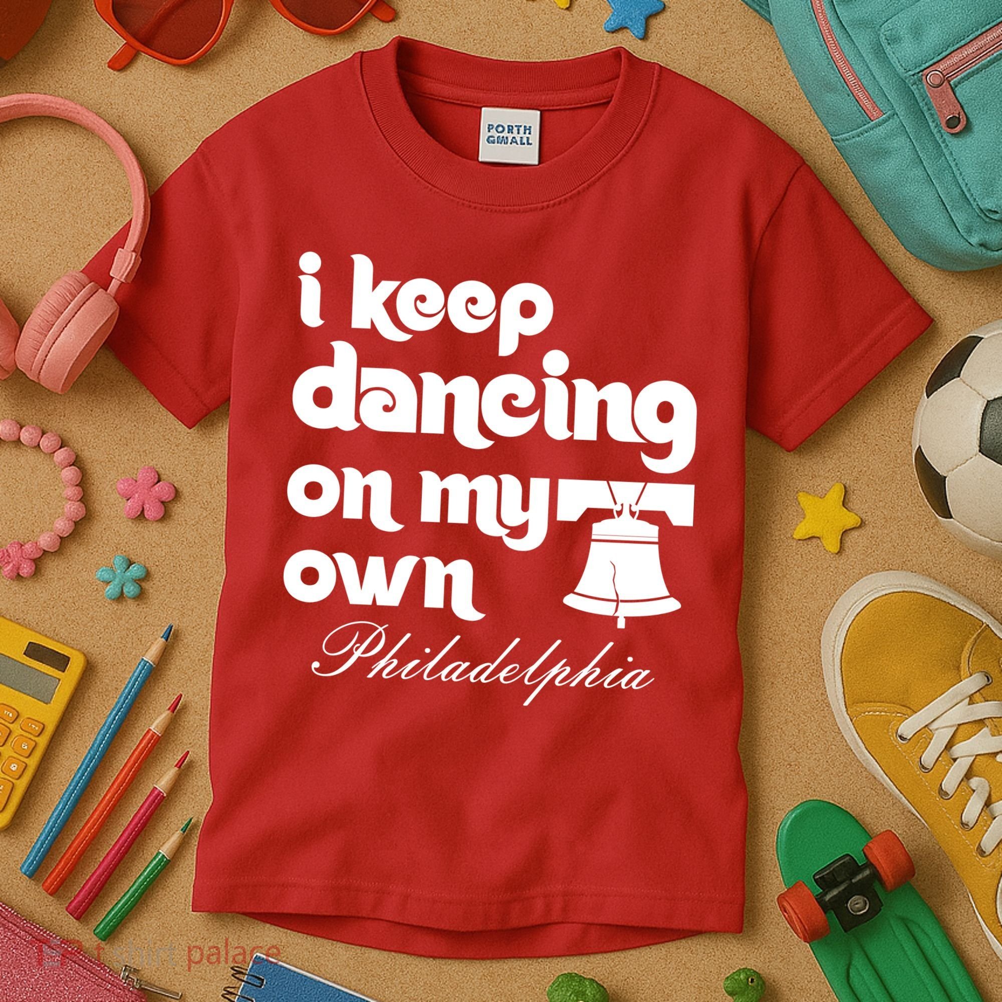 Philly Baseball Lovers Fans Keep I Keep Dancing On My Own Kids T-Shirt