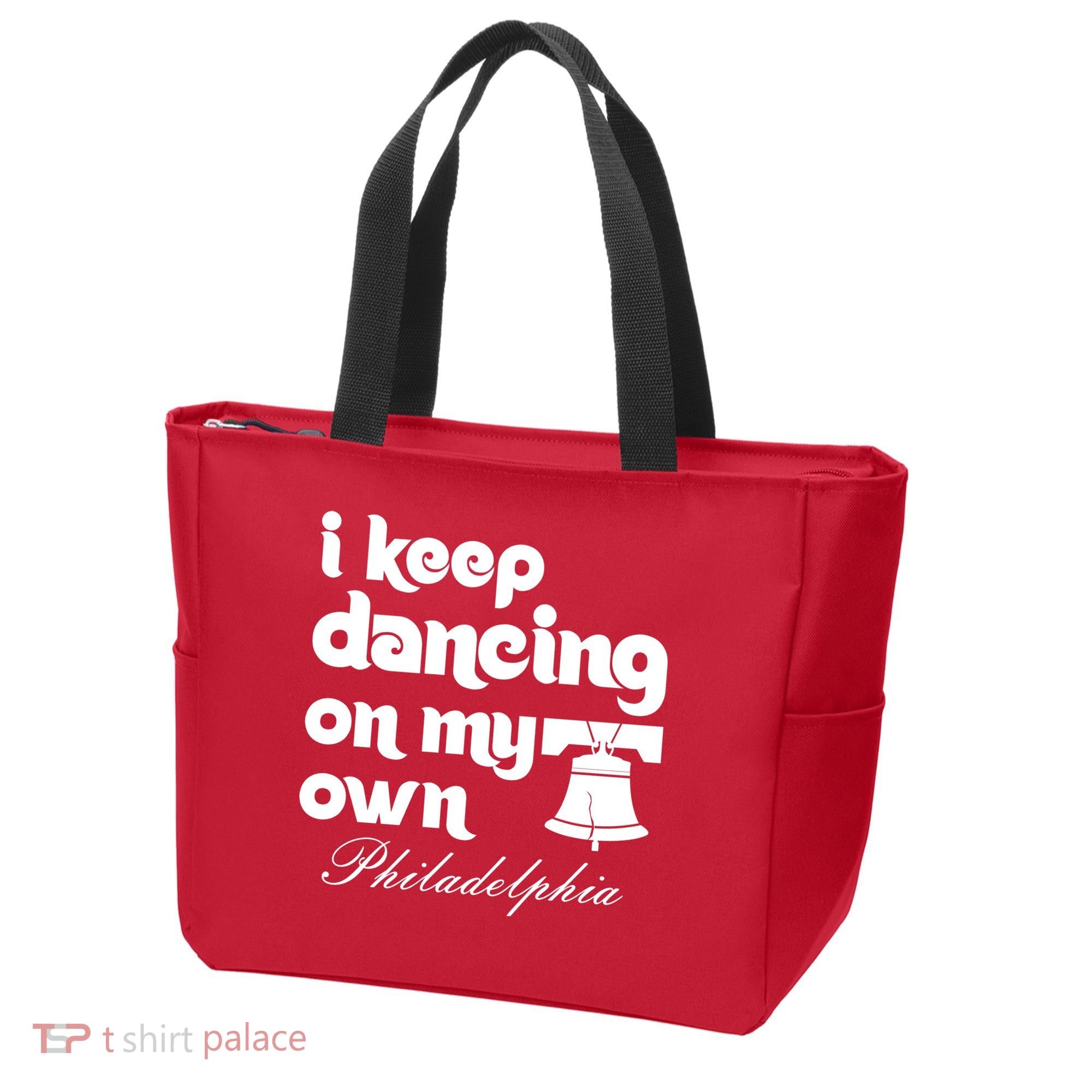 Philly Baseball Lovers Fans Keep I Keep Dancing On My Own Tote Bag