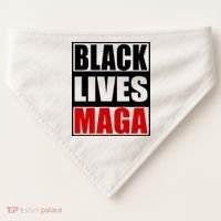 Protrump Black Lives Maga USA-Made Doggie Bandana thumb 0