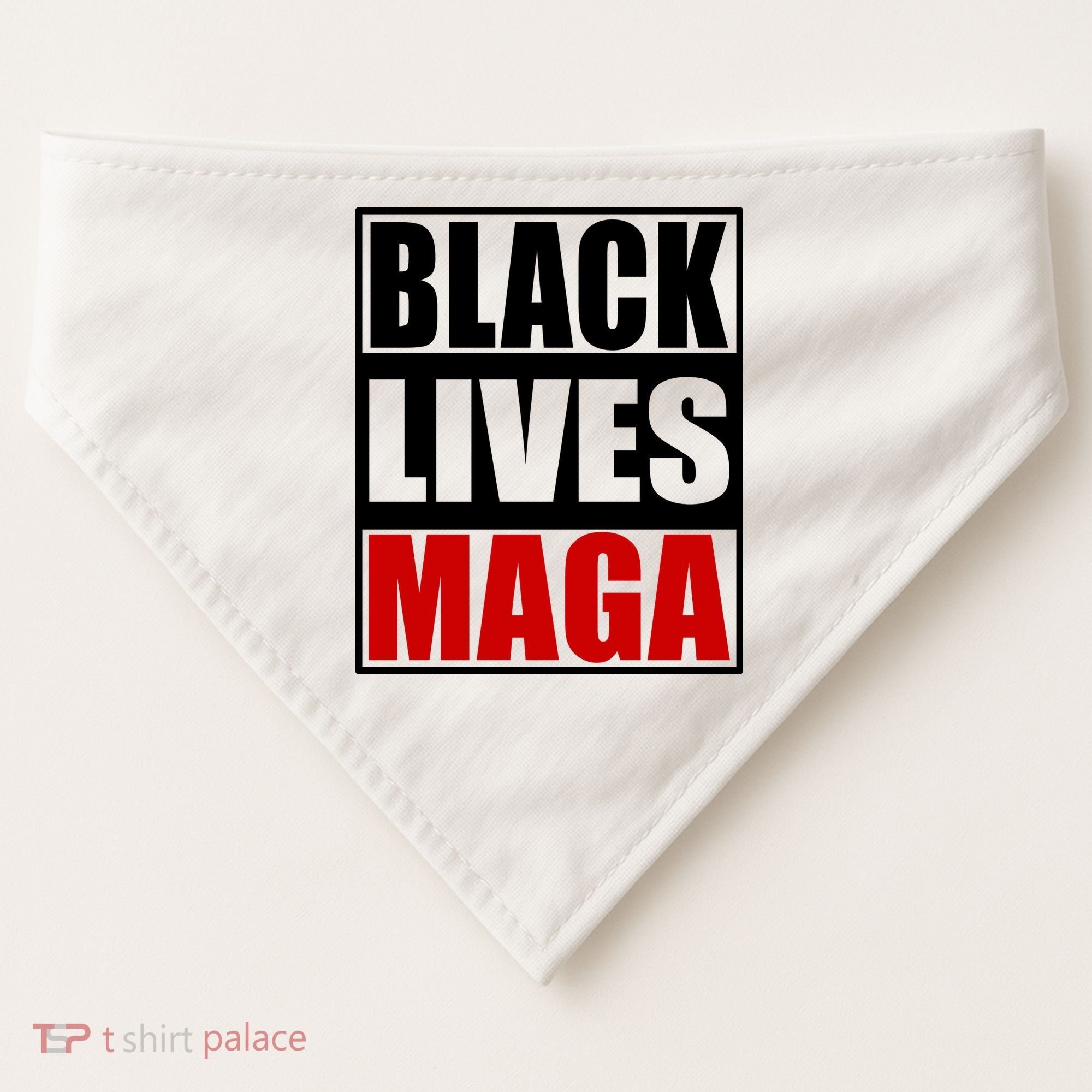 Protrump Black Lives Maga USA-Made Doggie Bandana