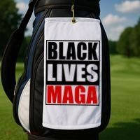 Protrump Black Lives Maga Golf Towel thumb 2