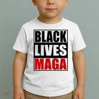 Protrump Black Lives Maga Toddler T-Shirt thumb 2