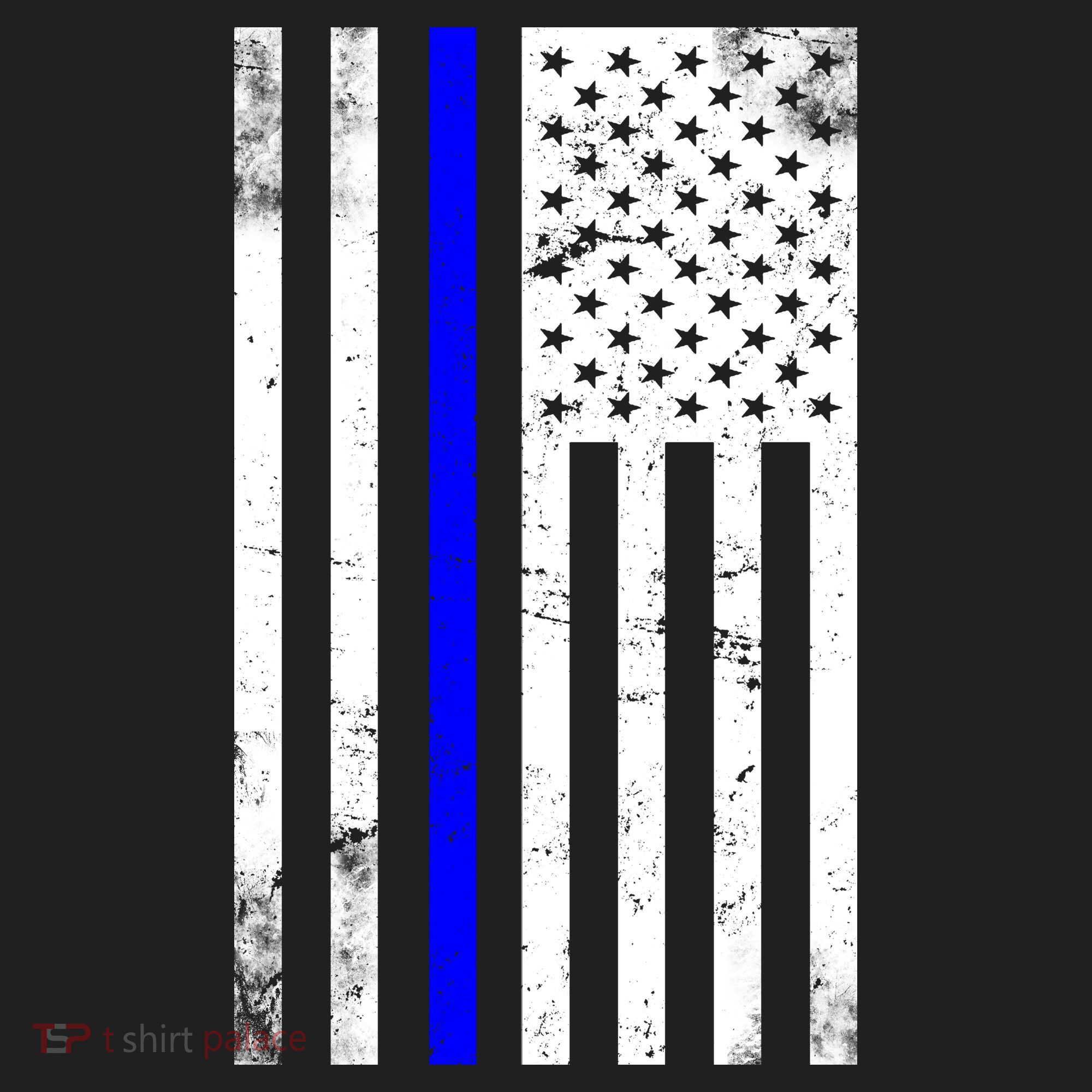 Police Blue Line American Flag Women's Sweatshirt