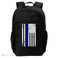 Police Blue Line American Flag Backpack thumb 0