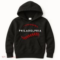 Philly Baseball Lovers Vintage Baseball Fans Kids Hoodie thumb 0