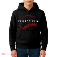 Philly Baseball Lovers Vintage Baseball Fans Kids Hoodie thumb 4