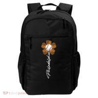 Philadelphia Baseball Mitt Flower Baseball Fan Backpack thumb 0