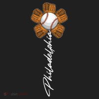 Philadelphia Baseball Mitt Flower Baseball Fan Beanie thumb 2