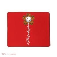 Philadelphia Baseball Mitt Flower Baseball Fan Mousepad thumb 0