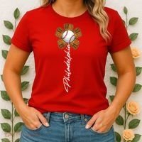 Philadelphia Baseball Mitt Flower Baseball Fan Women's T-Shirt thumb 2