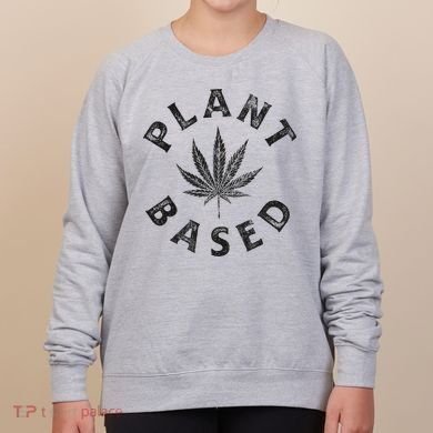 Plant Based Marijuana Leaf Weed Cannabis Pot Smoker Women's Sweatshirt