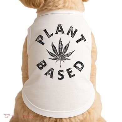 Plant Based Marijuana Leaf Weed Cannabis Pot Smoker Doggie Tank