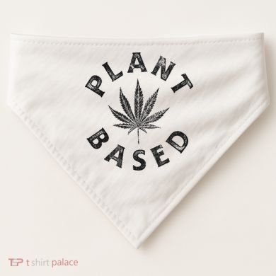 Plant Based Marijuana Leaf Weed Cannabis Pot Smoker USA-Made Doggie Bandana