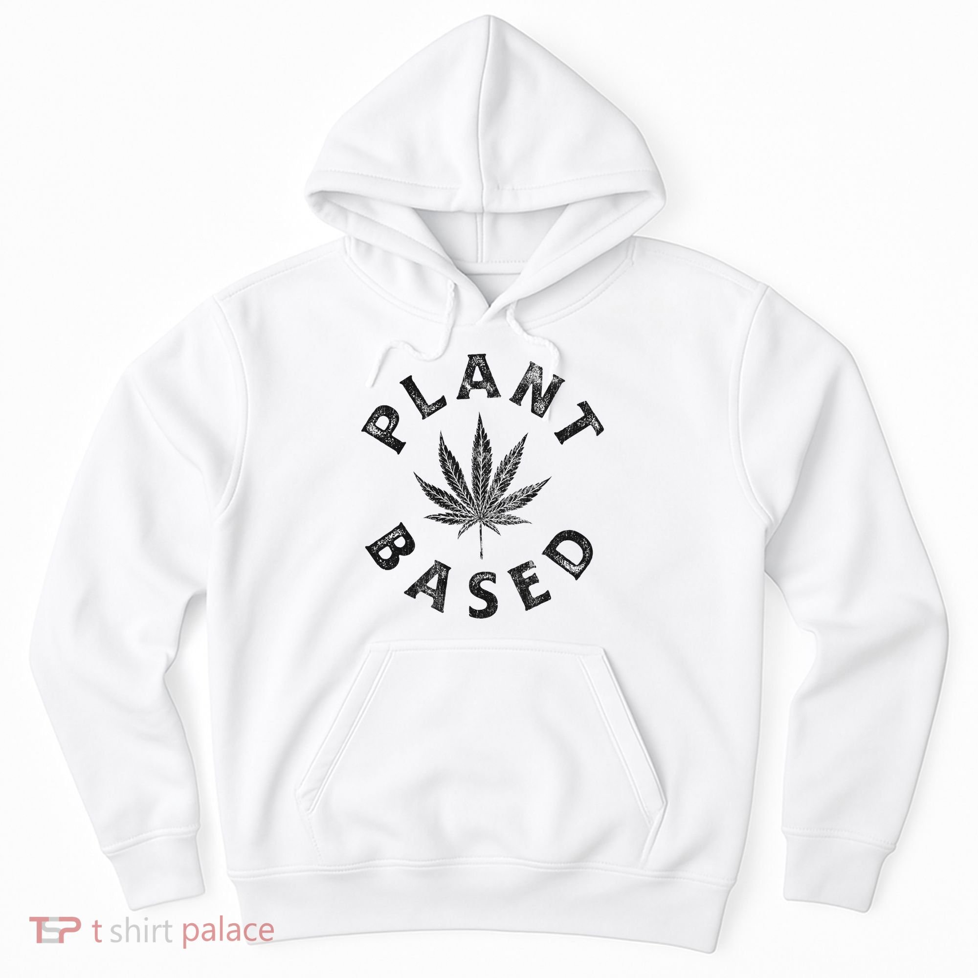 Plant Based Marijuana Leaf Weed Cannabis Pot Smoker Hoodie