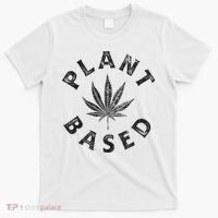 Plant Based Marijuana Leaf Weed Cannabis Pot Smoker T-Shirt thumb 0