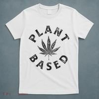 Plant Based Marijuana Leaf Weed Cannabis Pot Smoker T-Shirt thumb 5