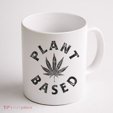 Plant Based Marijuana Leaf Weed Cannabis Pot Smoker Coffee Mug back