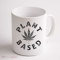Plant Based Marijuana Leaf Weed Cannabis Pot Smoker Coffee Mug thumb 1