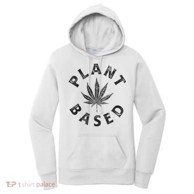 Plant Based Marijuana Leaf Weed Cannabis Pot Smoker Women's Hoodie