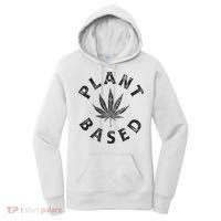 Plant Based Marijuana Leaf Weed Cannabis Pot Smoker Women's Hoodie thumb 0