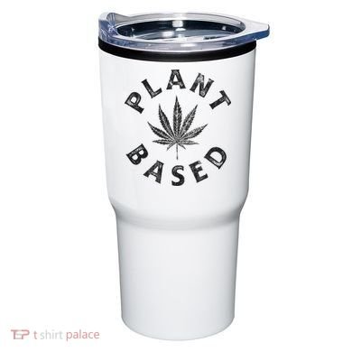 Plant Based Marijuana Leaf Weed Cannabis Pot Smoker Tumbler