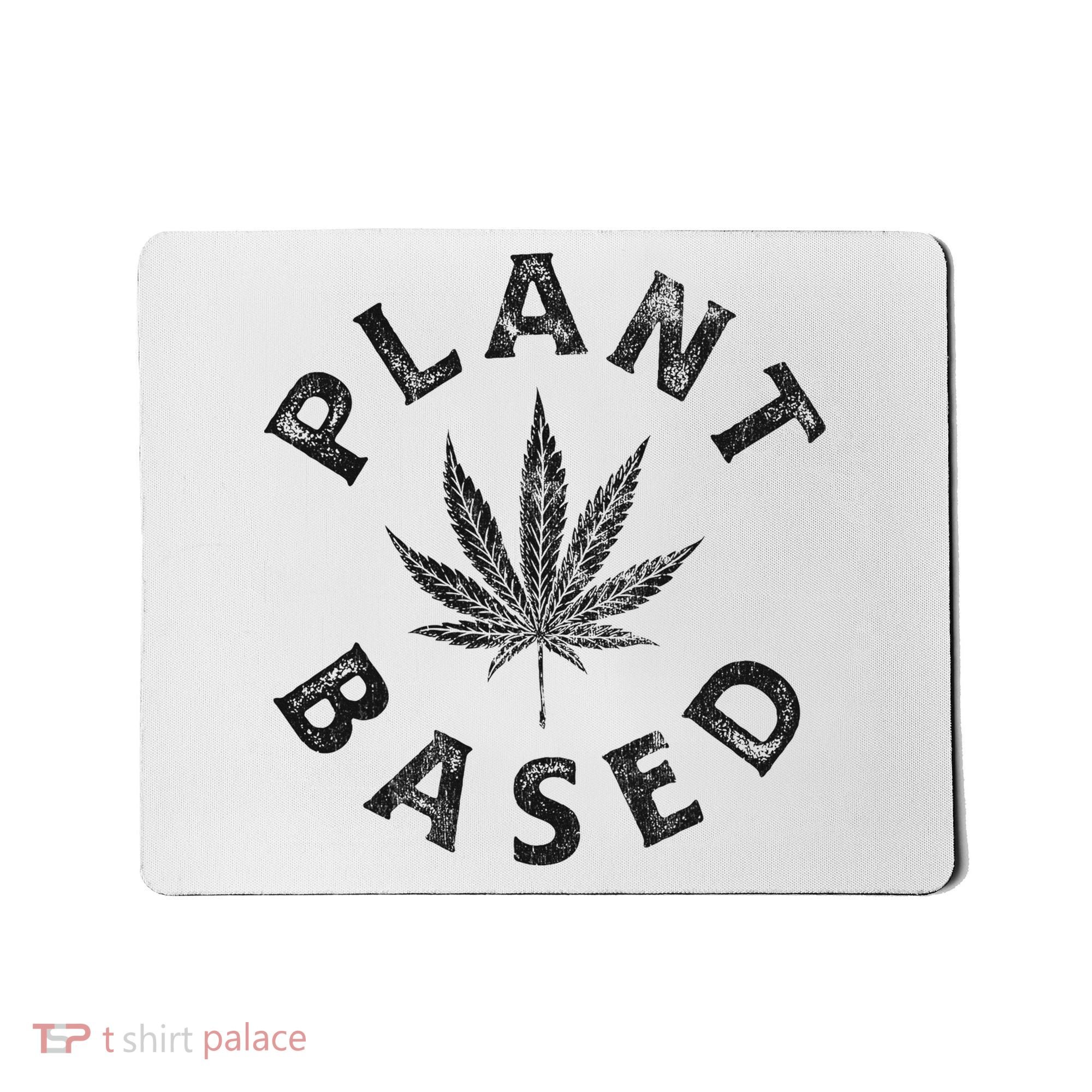 Plant Based Marijuana Leaf Weed Cannabis Pot Smoker Mousepad