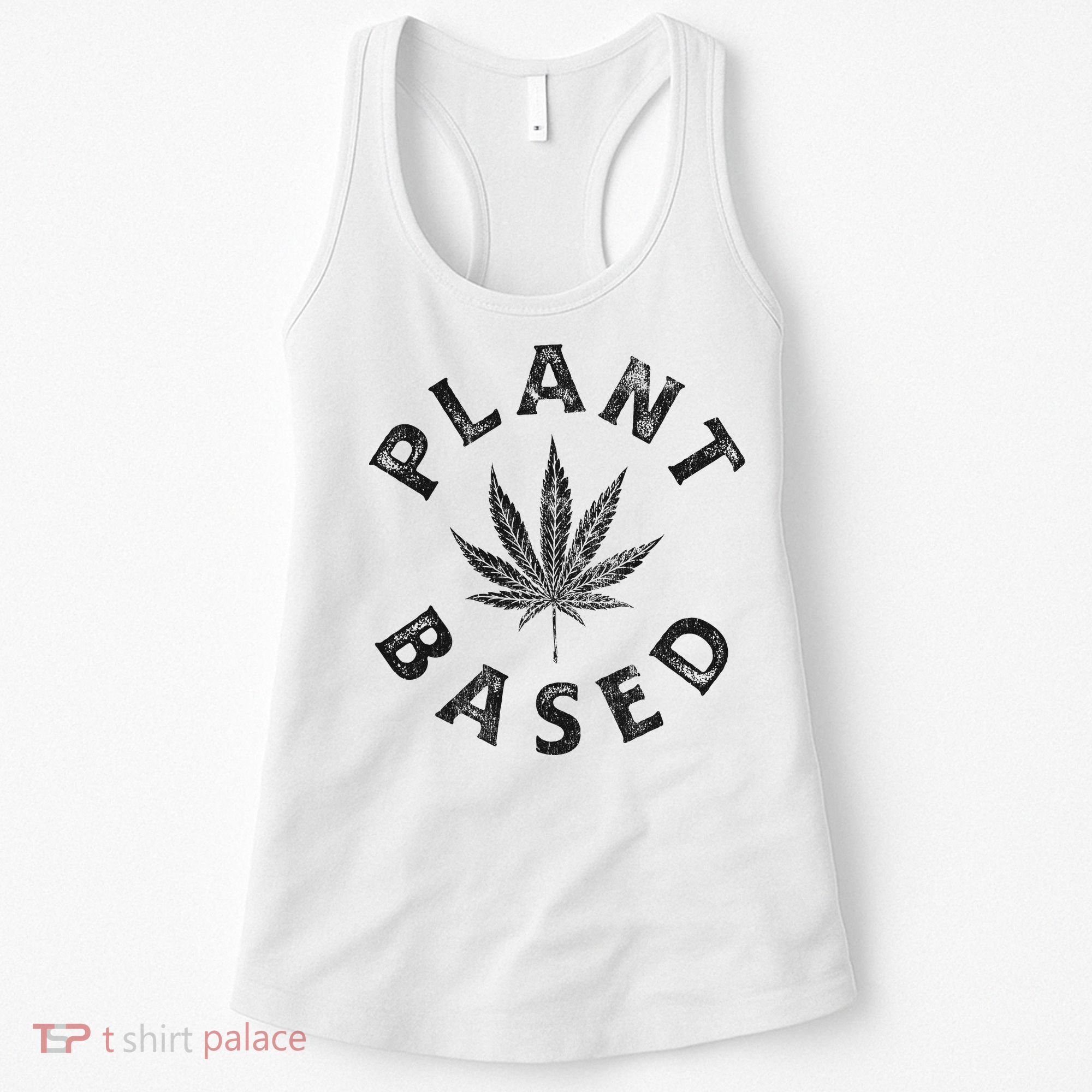 Plant Based Marijuana Leaf Weed Cannabis Pot Smoker Women's Tank Top